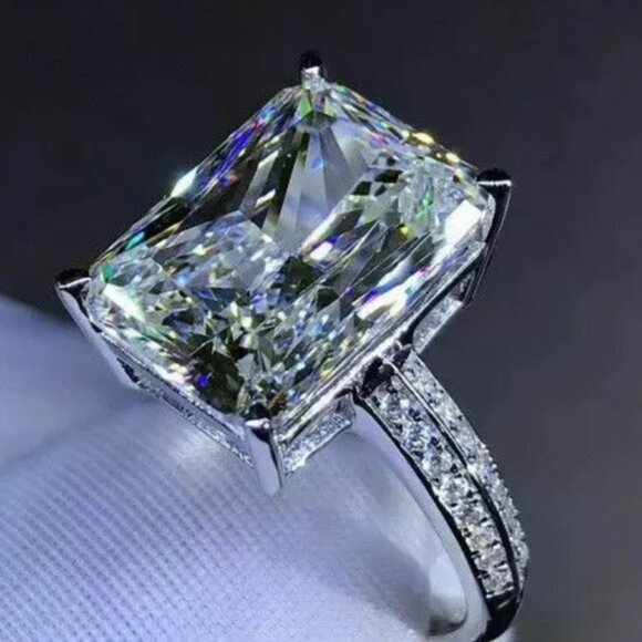 New 5 Ct 925 Sterling Silver Engagement Ring